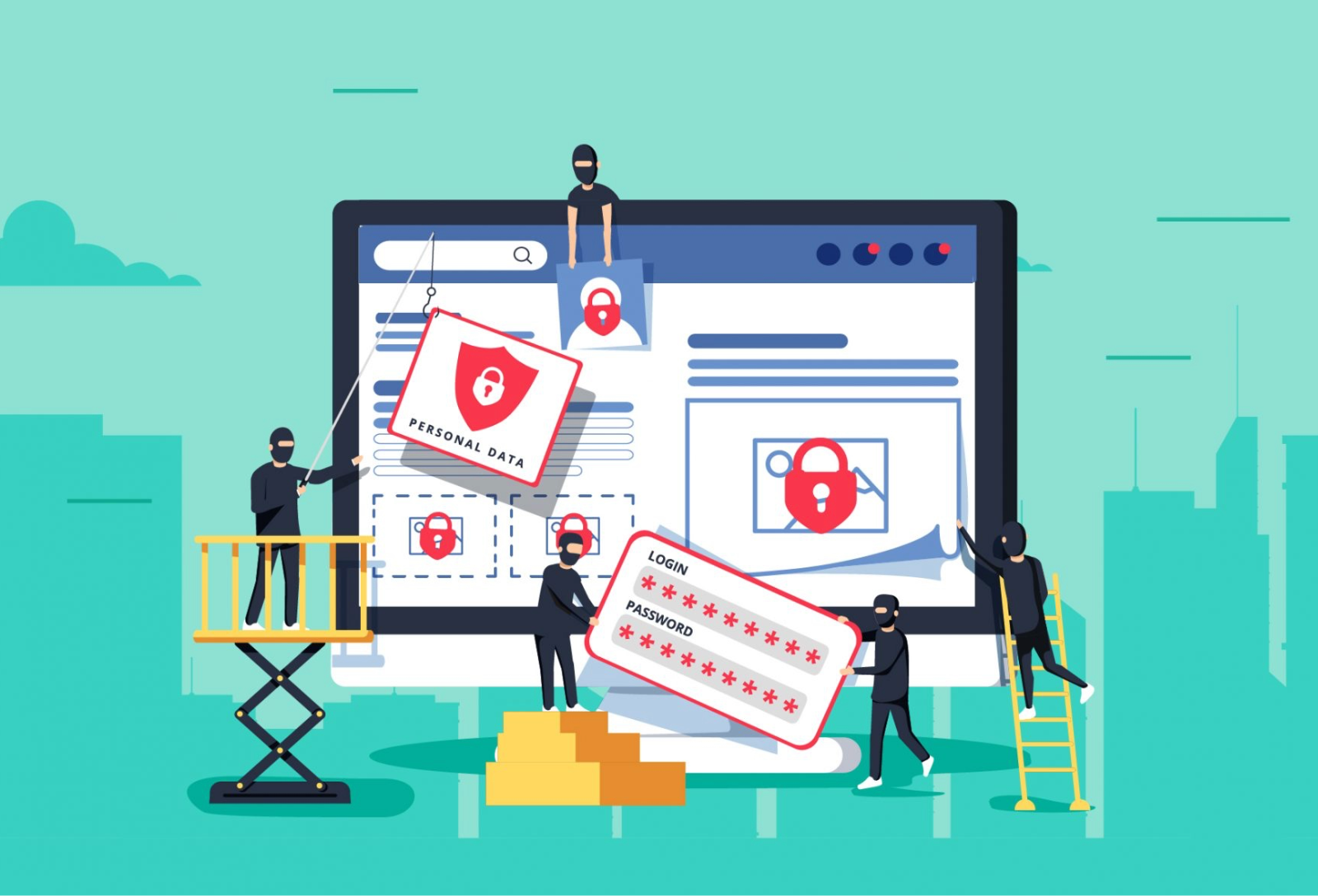 grpahic of cyber breach