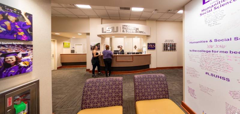 Student Services front desk area