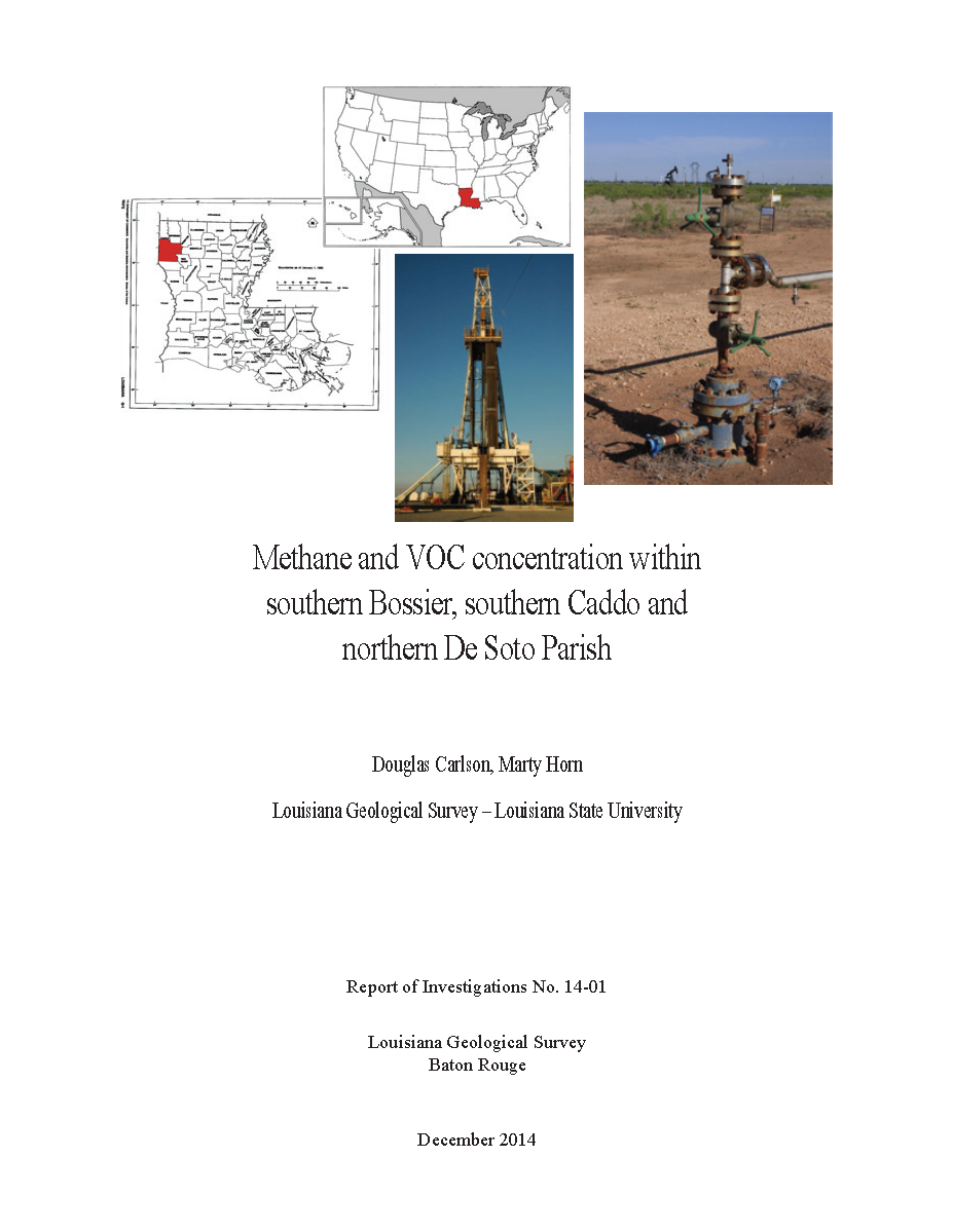 Methane and VOC Concentration Within Southern Bossier, Southern Caddo and Northern De Soto Parish Methane and VOC Concentration Within Southern Bossier, Southern Caddo and Northern De Soto Parish