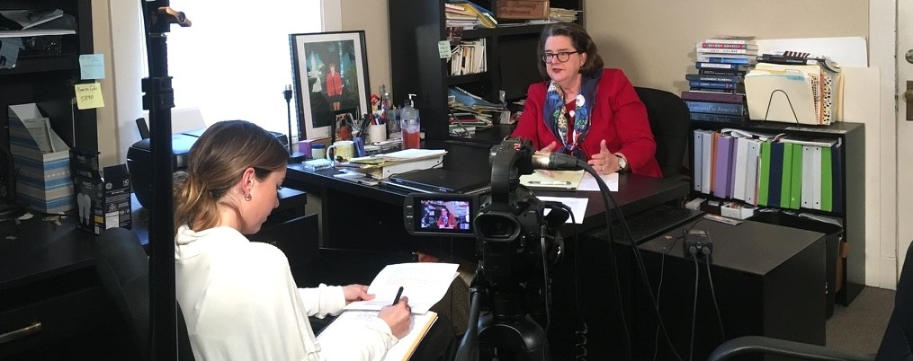 image of student recording