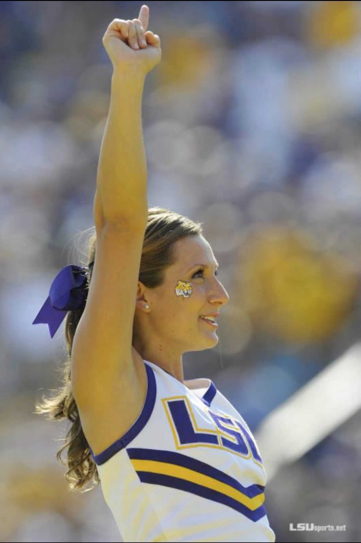 Shelby Cheering in Tiger Stadium Shelby cheering in Tiger Stadium