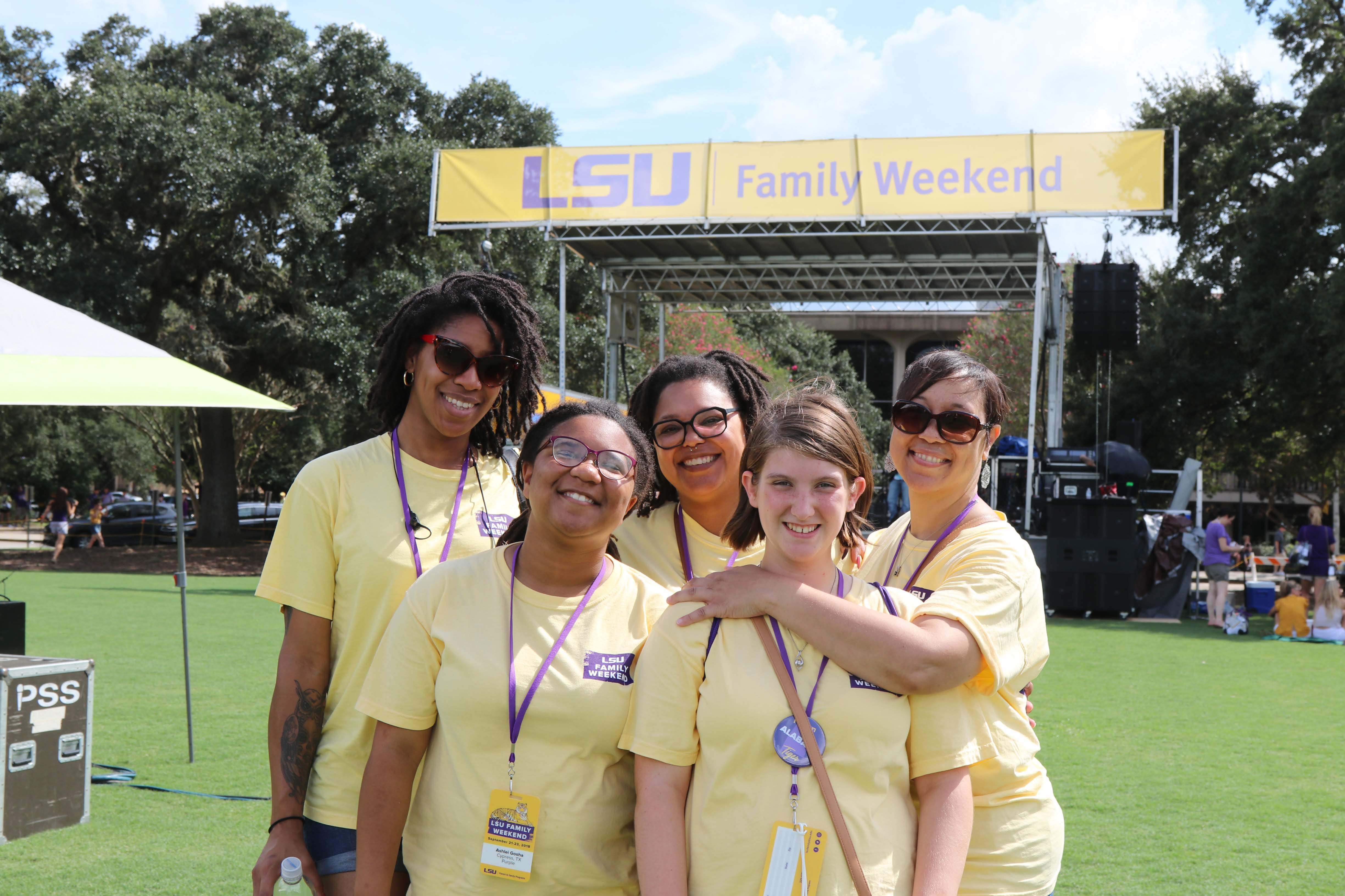 families at family weekend 